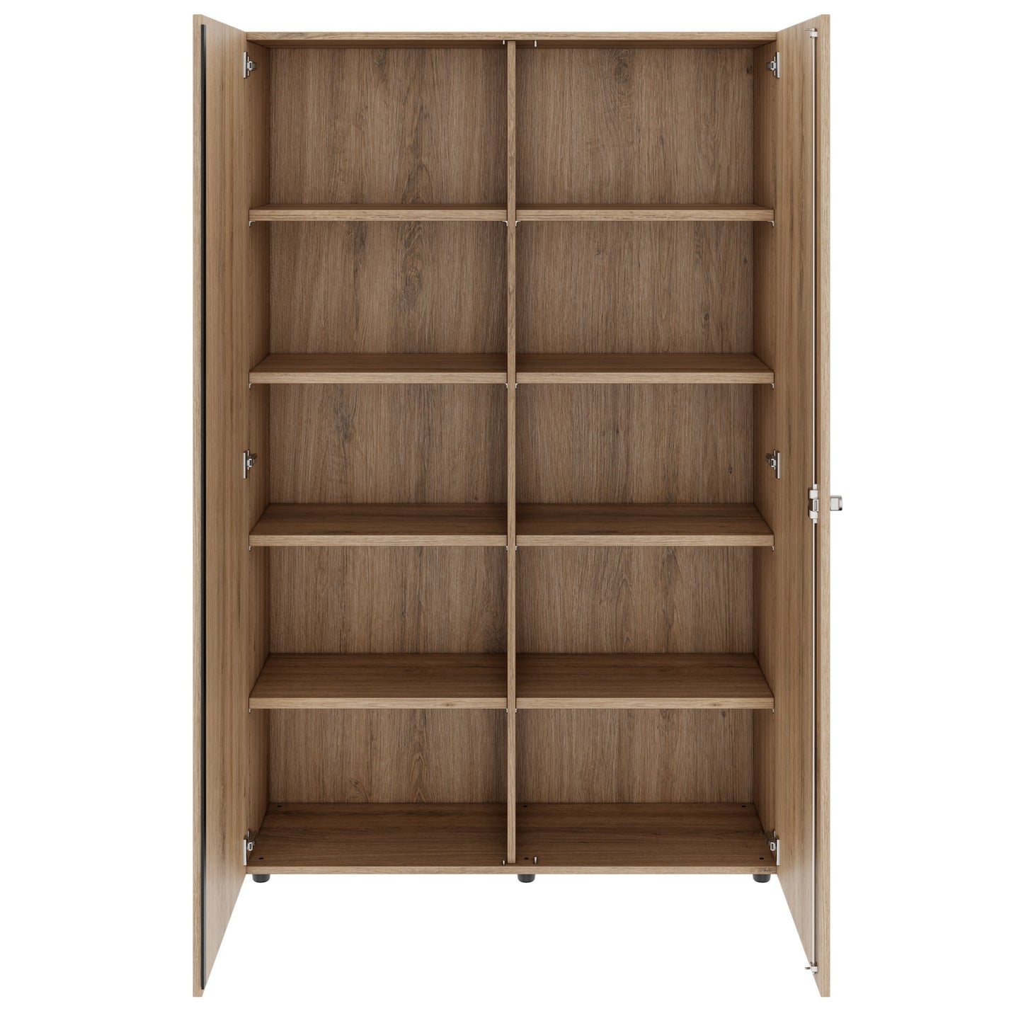 Armoire à portes battantes PRO | 5 OH, 800 - 1200 x 1880 mm, fermeture amortie, chêne naturel