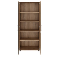 Armoire à portes battantes PRO | 5 OH, 800 - 1200 x 1880 mm, fermeture amortie, chêne naturel