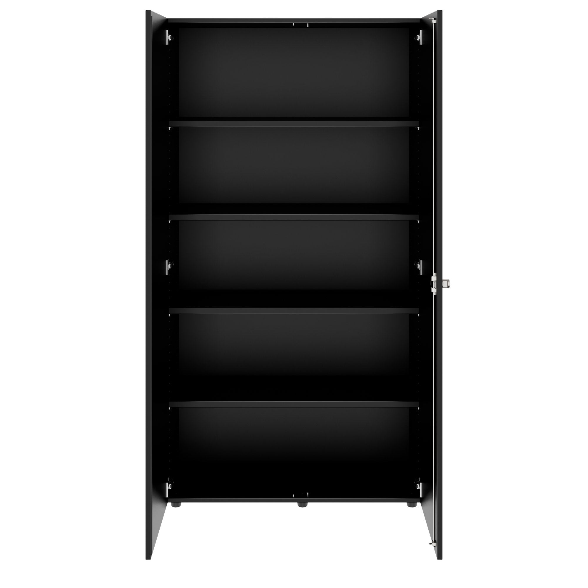 PRO Armoire de porte d'aile | 5 oh, 800 - 1200 x 1880 mm, Soft -Close, noir