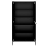 PRO Armoire de porte d'aile | 5 oh, 800 - 1200 x 1880 mm, Soft -Close, noir