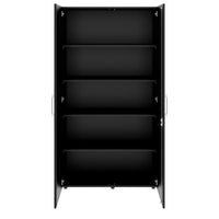 PRO Armoire de porte d'aile | 5 oh, 800 - 1200 x 1880 mm, Soft -Close, noir