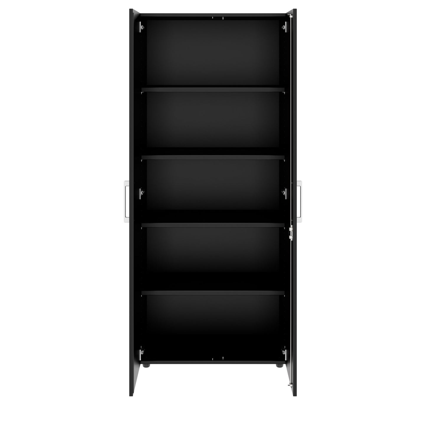 PRO Flügeltürenschrank | 5 OH, 800 - 1200 x 1880 mm, Soft-Close, Schwarz
