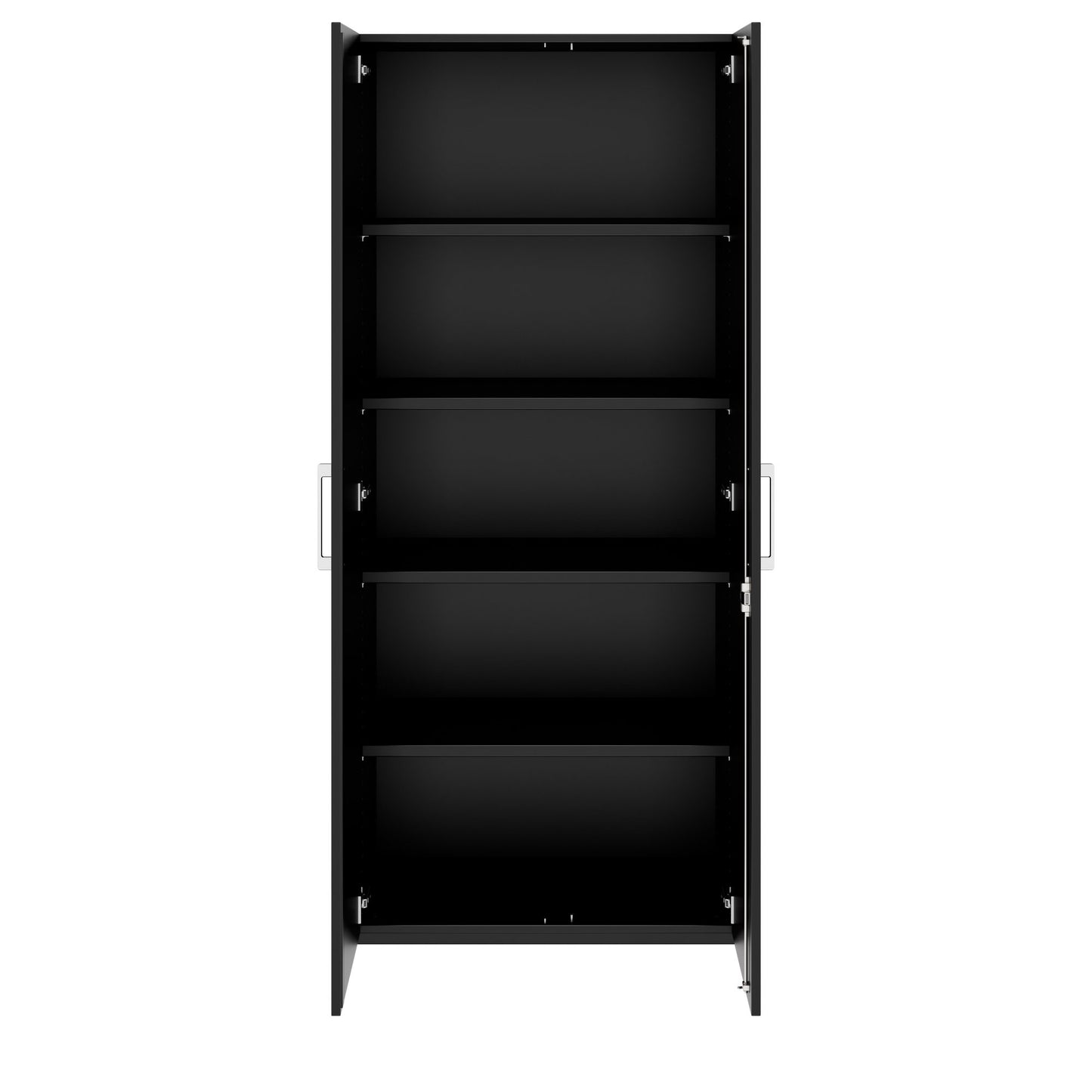 PRO Flügeltürenschrank | 5 OH, 800 - 1200 x 1880 mm, Soft-Close, Schwarz