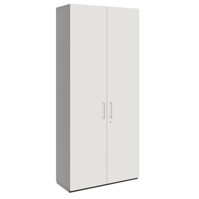 PRO Flügeltürenschrank | 6 OH, 800 - 1200 x 2250 mm, Soft-Close, Graphit / Weiß - 3 Main Image
