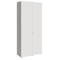 PRO Wing door cabinet | 6 Oh, 800 - 1200 x 2250 mm, soft -close, graphite / white