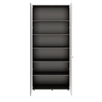 PRO Wing door cabinet | 6 Oh, 800 - 1200 x 2250 mm, soft -close, graphite / white