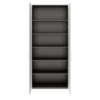 PRO Wing door cabinet | 6 Oh, 800 - 1200 x 2250 mm, soft -close, graphite / white