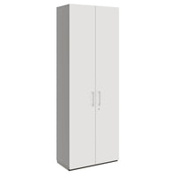 PRO Wing door cabinet | 6 Oh, 800 - 1200 x 2250 mm, soft -close, graphite / white