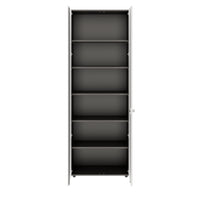 PRO Wing door cabinet | 6 Oh, 800 - 1200 x 2250 mm, soft -close, graphite / white