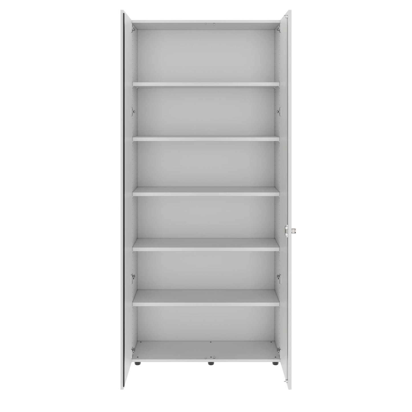 PRO Flügeltürenschrank | 6 OH, 800 - 1200 x 2250 mm, Soft-Close, Grau