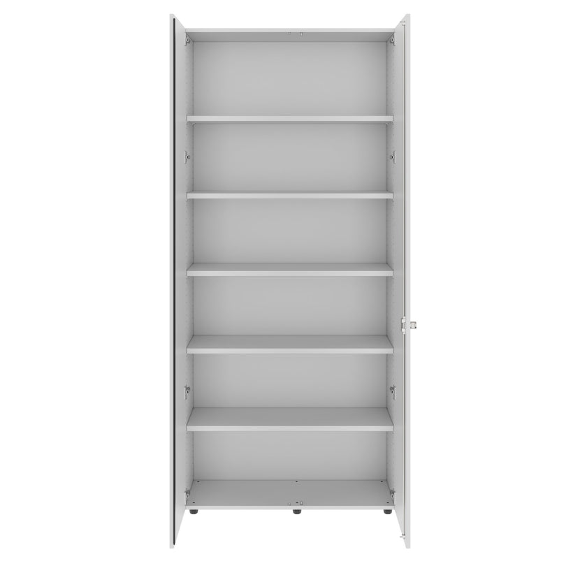 PRO Flügeltürenschrank | 6 OH, 800 - 1200 x 2250 mm, Soft-Close, Grau