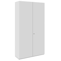 Armadio con ante battenti PRO | 6 OH, 800 - 1200 x 2250 mm, chiusura rallentata, grigio