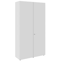 Armadio con ante battenti PRO | 6 OH, 800 - 1200 x 2250 mm, chiusura rallentata, grigio