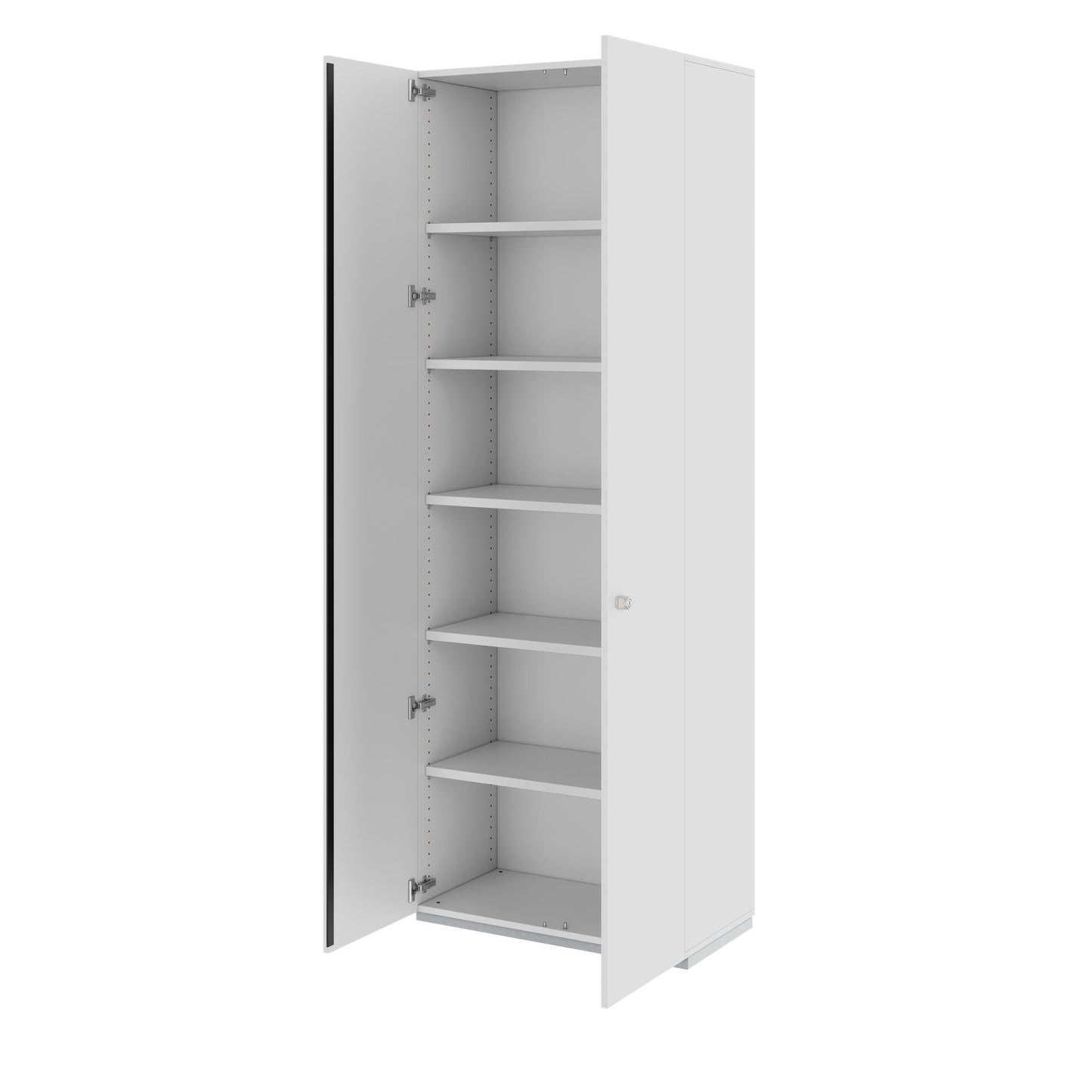 PRO Flügeltürenschrank | 6 OH, 800 - 1200 x 2250 mm, Soft-Close, Grau