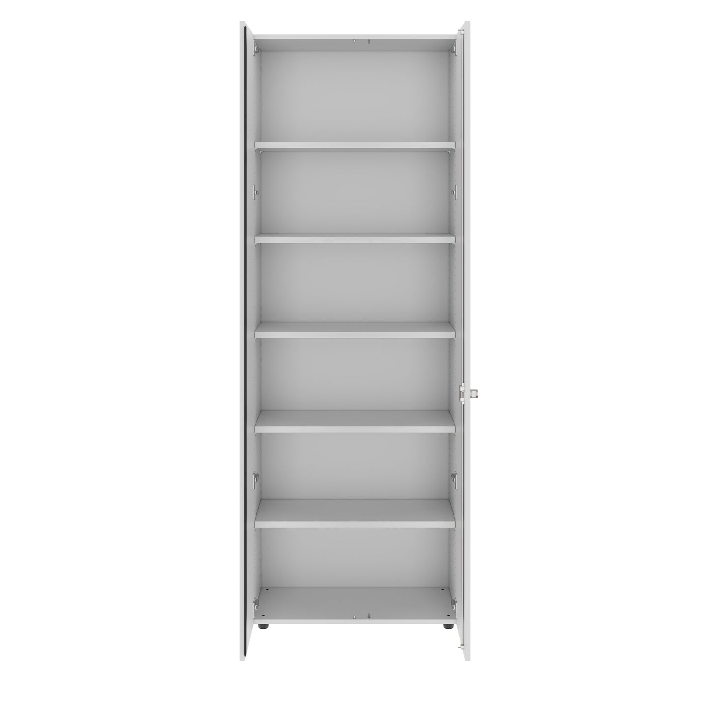 PRO Flügeltürenschrank | 6 OH, 800 - 1200 x 2250 mm, Soft-Close, Grau