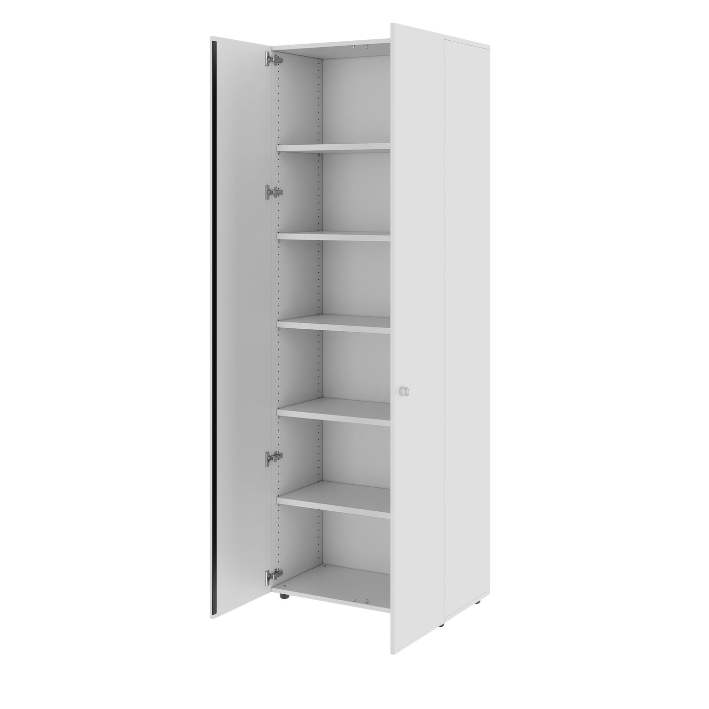 PRO Flügeltürenschrank | 6 OH, 800 - 1200 x 2250 mm, Soft-Close, Grau