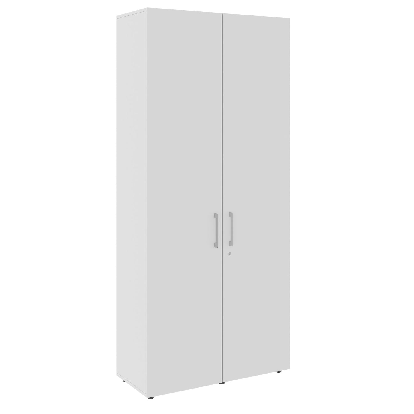 Armadio con ante battenti PRO | 6 OH, 800 - 1200 x 2250 mm, chiusura rallentata, grigio