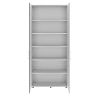 PRO Flügeltürenschrank | 6 OH, 800 - 1200 x 2250 mm, Soft-Close, Grau
