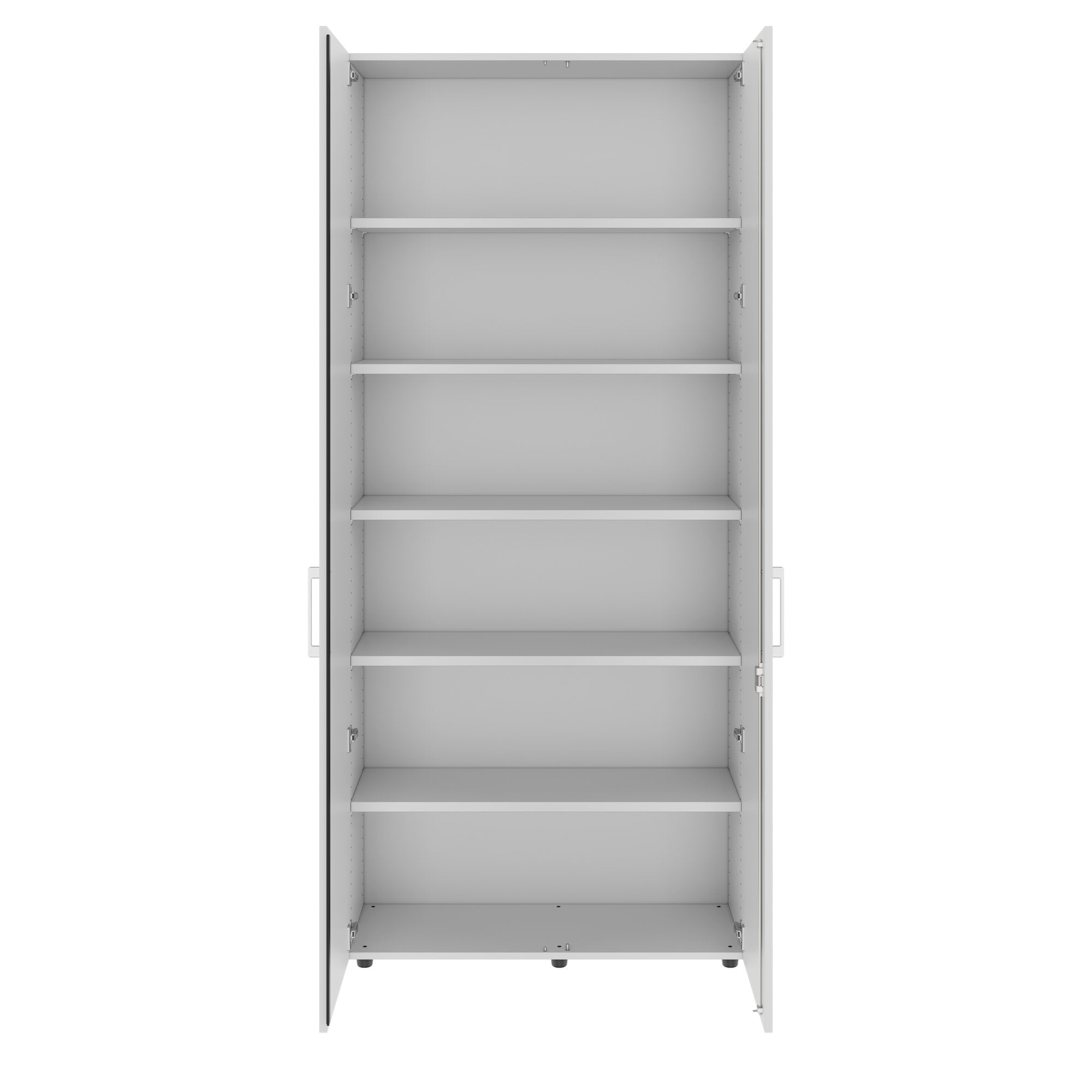 PRO Flügeltürenschrank | 6 OH, 800 - 1200 x 2250 mm, Soft-Close, Grau
