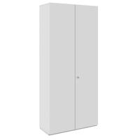 Armadio con ante battenti PRO | 6 OH, 800 - 1200 x 2250 mm, chiusura rallentata, grigio