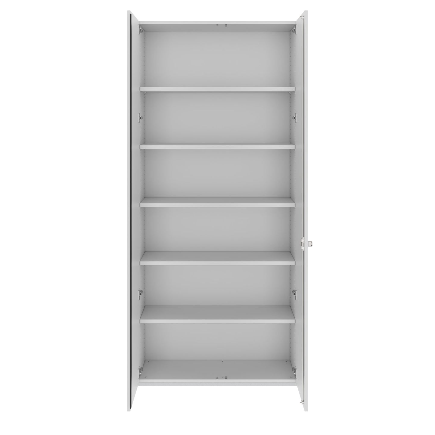 PRO Flügeltürenschrank | 6 OH, 800 - 1200 x 2250 mm, Soft-Close, Grau