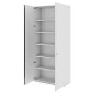 PRO Flügeltürenschrank | 6 OH, 800 - 1200 x 2250 mm, Soft-Close, Grau