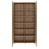 PRO Flügeltürenschrank | 6 OH, 800 - 1200 x 2250 mm, Soft-Close, Natureiche