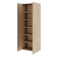 PRO Flügeltürenschrank | 6 OH, 800 - 1200 x 2250 mm, Soft-Close, Natureiche