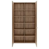 PRO Flügeltürenschrank | 6 OH, 800 - 1200 x 2250 mm, Soft-Close, Natureiche