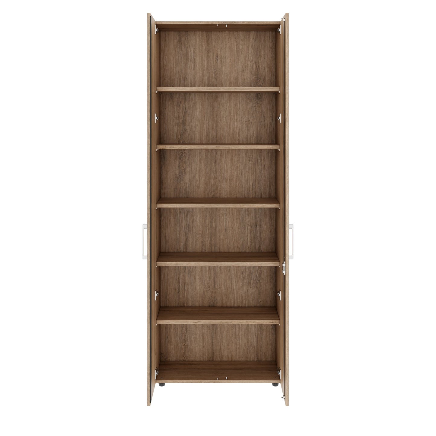 PRO Flügeltürenschrank | 6 OH, 800 - 1200 x 2250 mm, Soft-Close, Natureiche