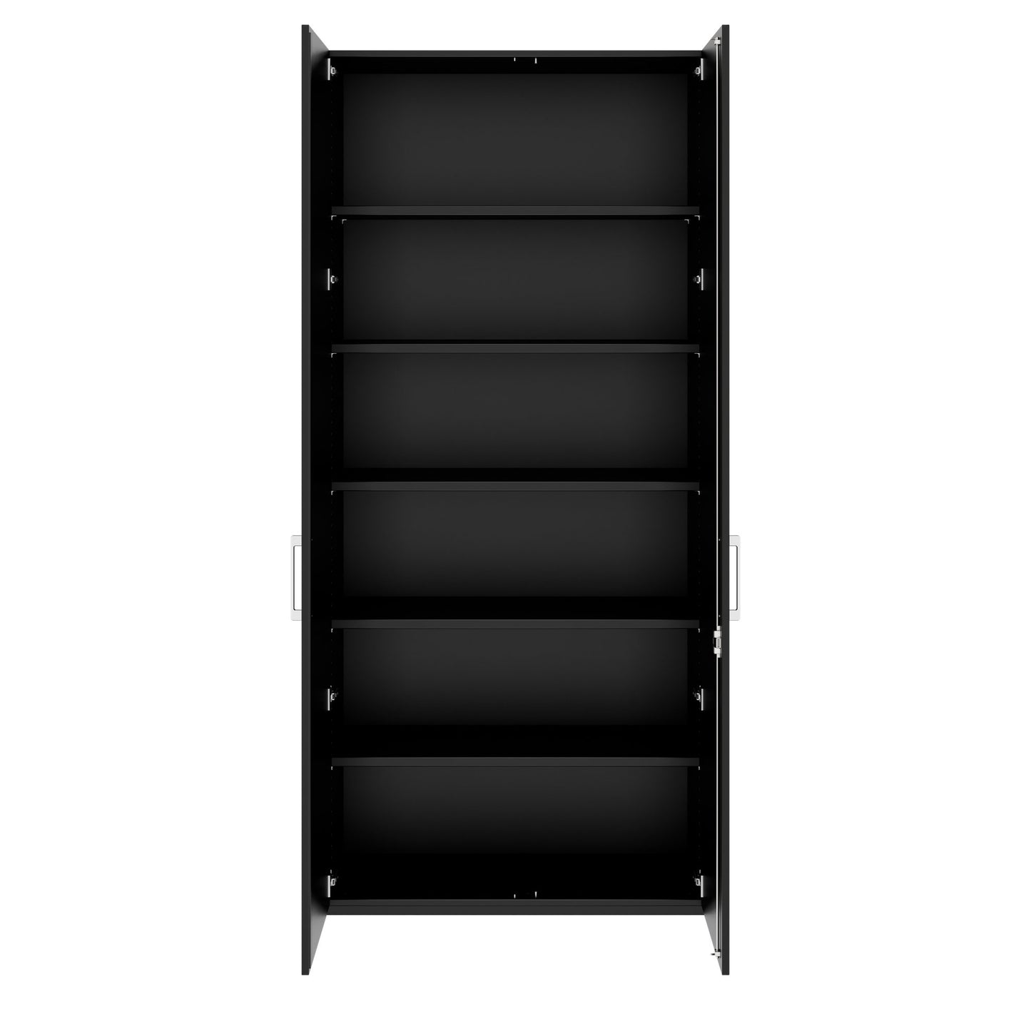 PRO Flügeltürenschrank | 6 OH, 800 - 1200 x 2250 mm, Soft-Close, Schwarz