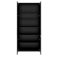 PRO Flügeltürenschrank | 6 OH, 800 - 1200 x 2250 mm, Soft-Close, Schwarz