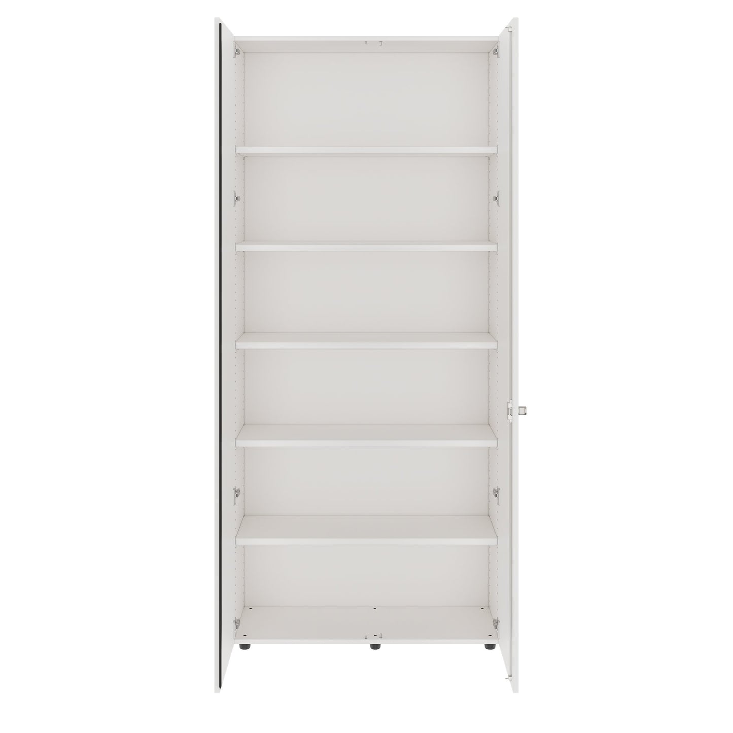 PRO Flügeltürenschrank | 6 OH, 800 - 1200 x 2250 mm, Soft-Close, Weiss
