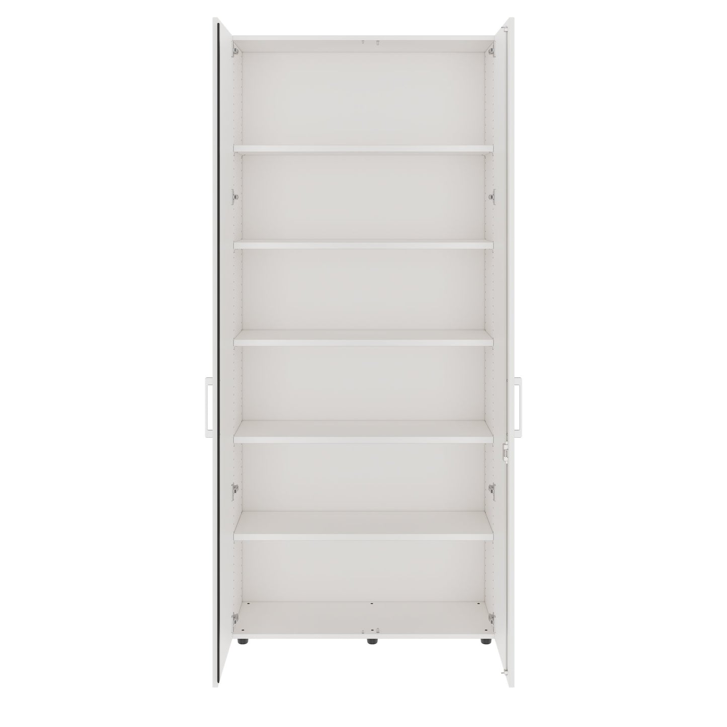 PRO Flügeltürenschrank | 6 OH, 800 - 1200 x 2250 mm, Soft-Close, Weiss