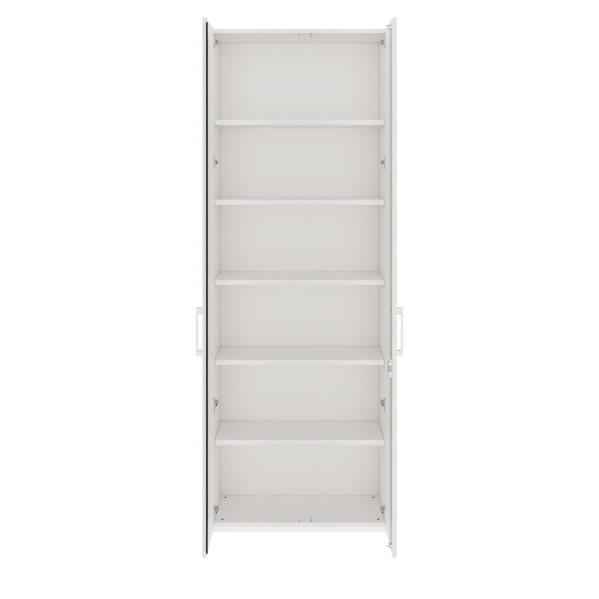 PRO Flügeltürenschrank | 6 OH, 800 - 1200 x 2250 mm, Soft-Close, Weiß - 3 Lightbox Main Image