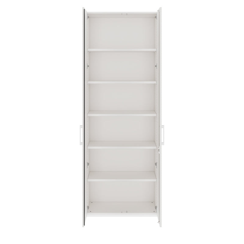 PRO Flügeltürenschrank | 6 OH, 800 - 1200 x 2250 mm, Soft-Close, Weiß - 3 Main Image