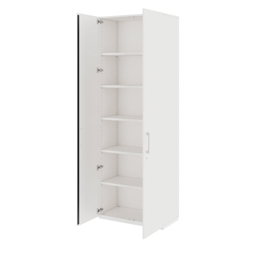 PRO Flügeltürenschrank | 6 OH, 800 - 1200 x 2250 mm, Soft-Close, Weiss