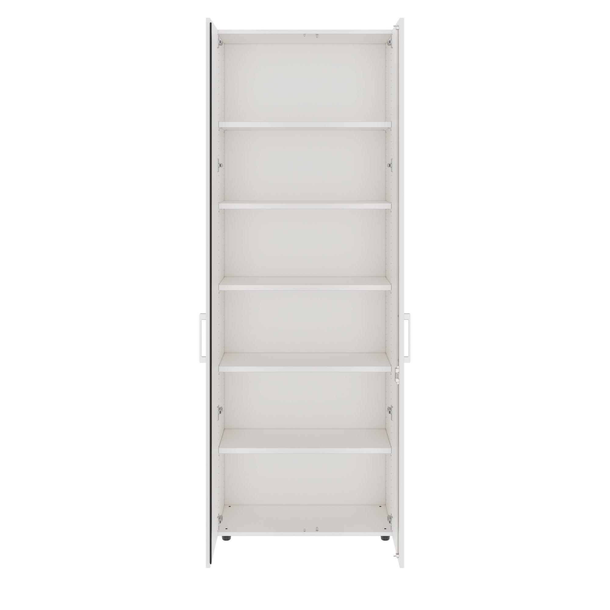 PRO Flügeltürenschrank | 6 OH, 800 - 1200 x 2250 mm, Soft-Close, Weiss