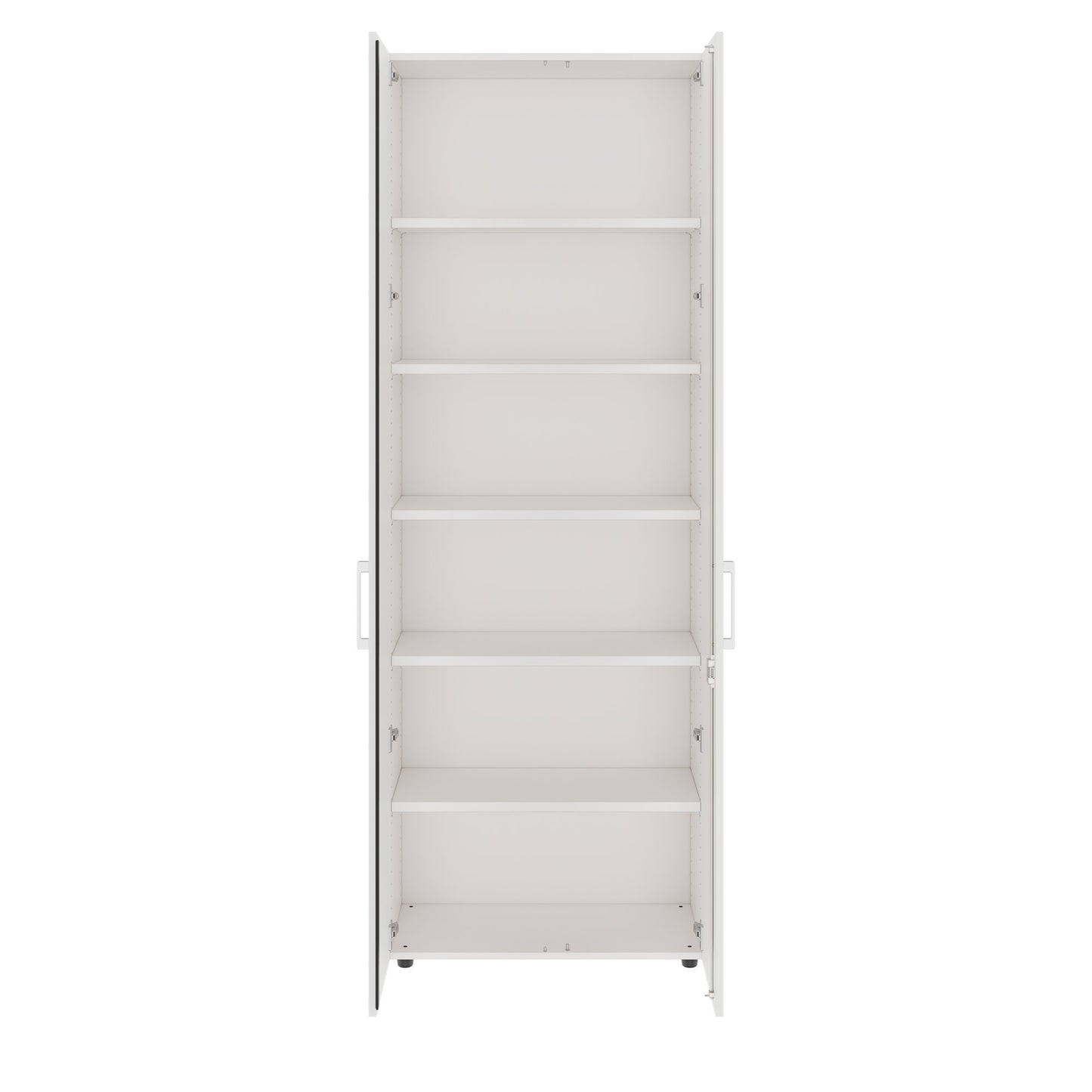 PRO Flügeltürenschrank | 6 OH, 800 - 1200 x 2250 mm, Soft-Close, Weiss