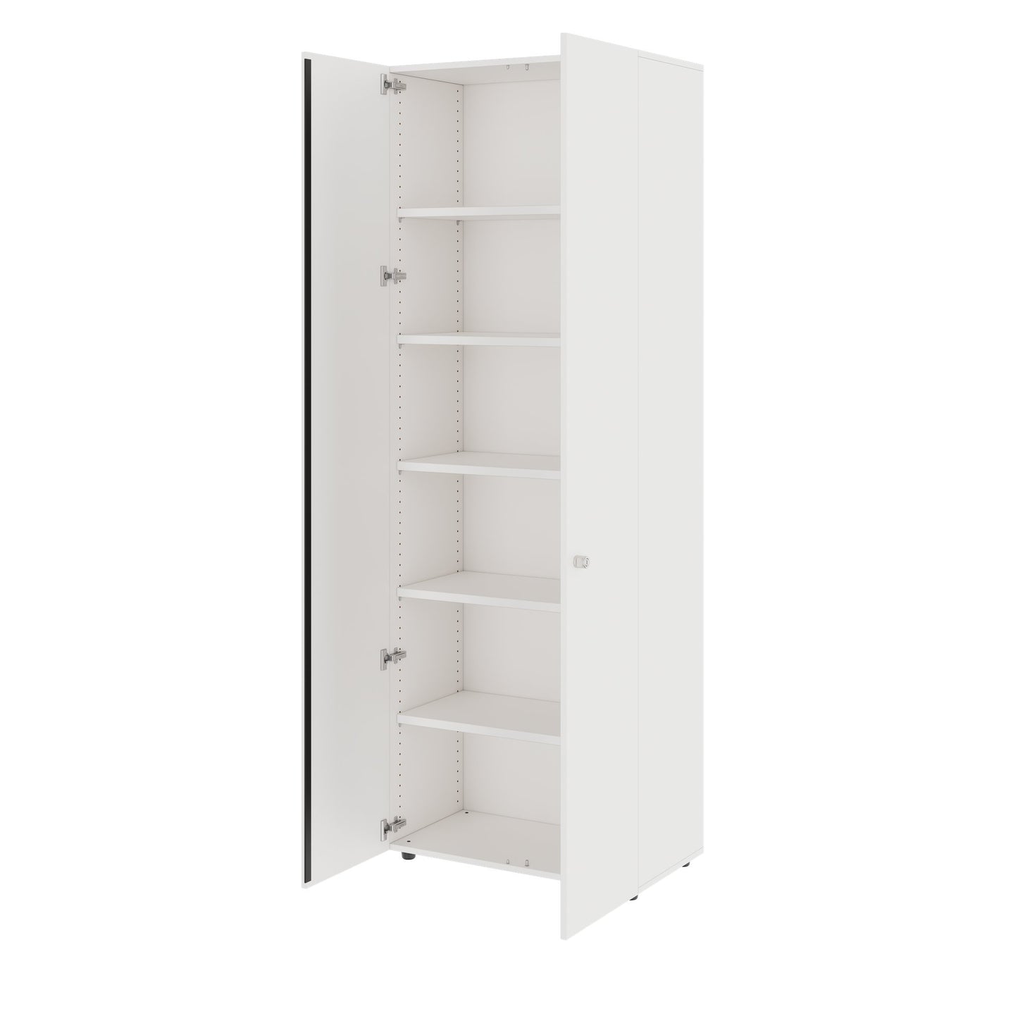 PRO Flügeltürenschrank | 6 OH, 800 - 1200 x 2250 mm, Soft-Close, Weiss