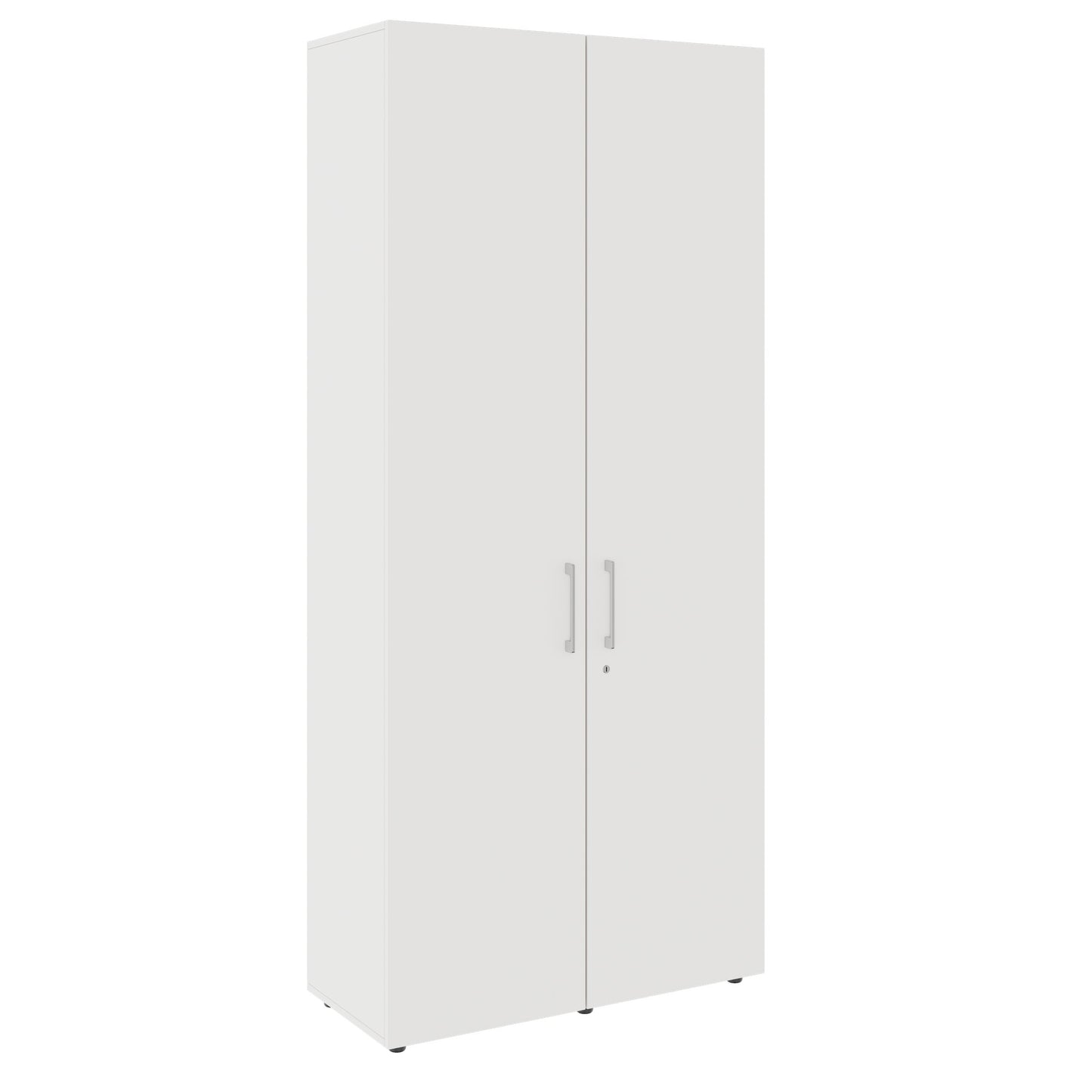 PRO Flügeltürenschrank | 6 OH, 800 - 1200 x 2250 mm, Soft-Close, Weiss