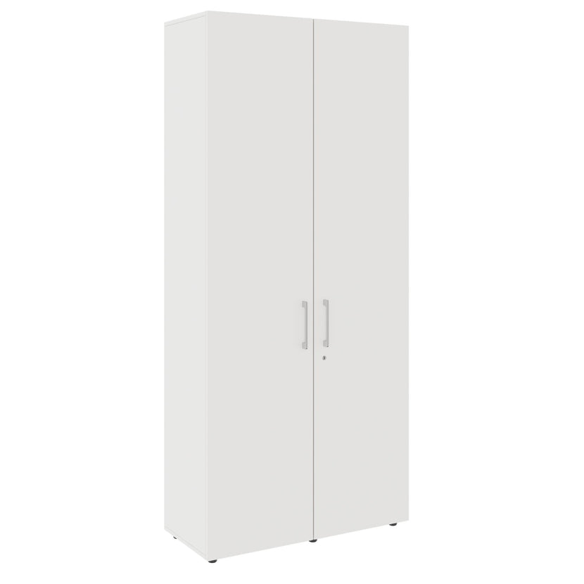 PRO Flügeltürenschrank | 6 OH, 800 - 1200 x 2250 mm, Soft-Close, Weiss