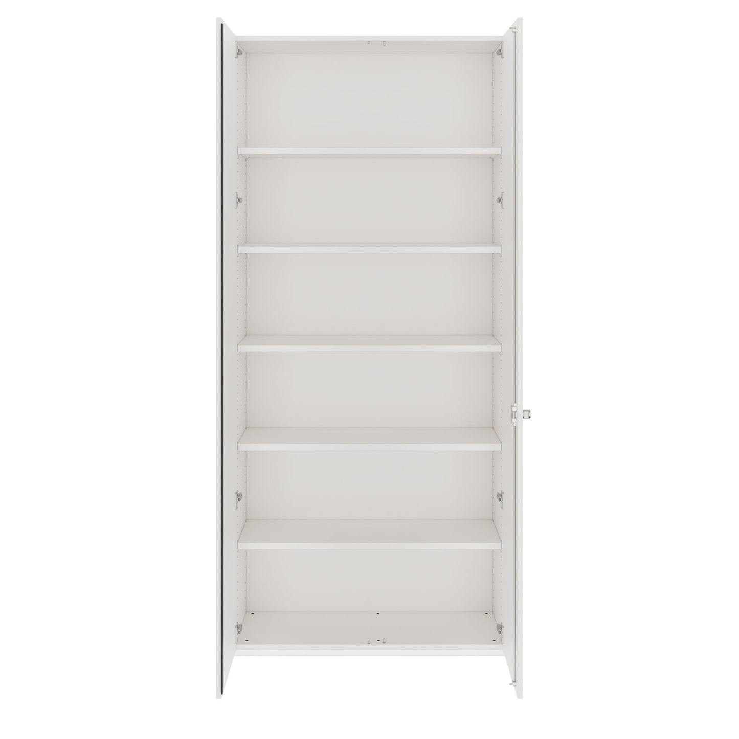 PRO Flügeltürenschrank | 6 OH, 800 - 1200 x 2250 mm, Soft-Close, Weiß