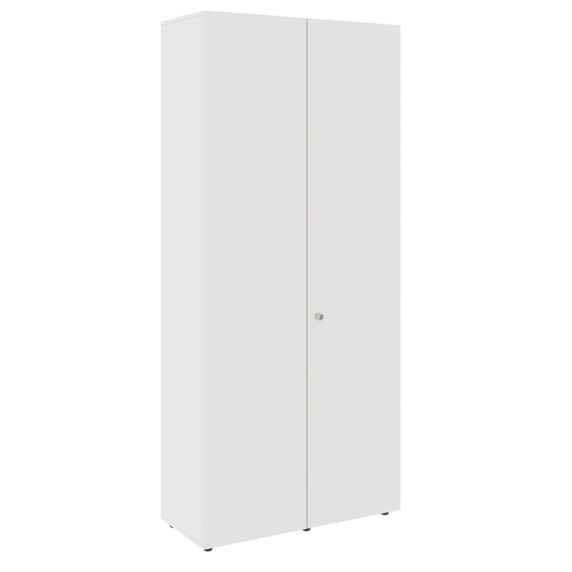 PRO Flügeltürenschrank | 6 OH, 800 - 1200 x 2250 mm, Soft-Close, Weiss
