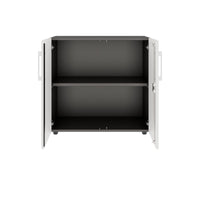 PRO Armoire de porte d'aile | 2 oh, 800 - 1200 x 770 mm, Soft -Close, graphite / blanc