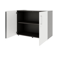 PRO Armoire de porte d'aile | 2 oh, 800 - 1200 x 770 mm, Soft -Close, graphite / blanc