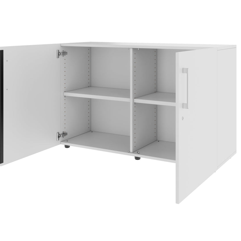 PRO Armoire de porte d'aile | 2 oh, 800 - 1200 x 770 mm, Soft -Close, gris