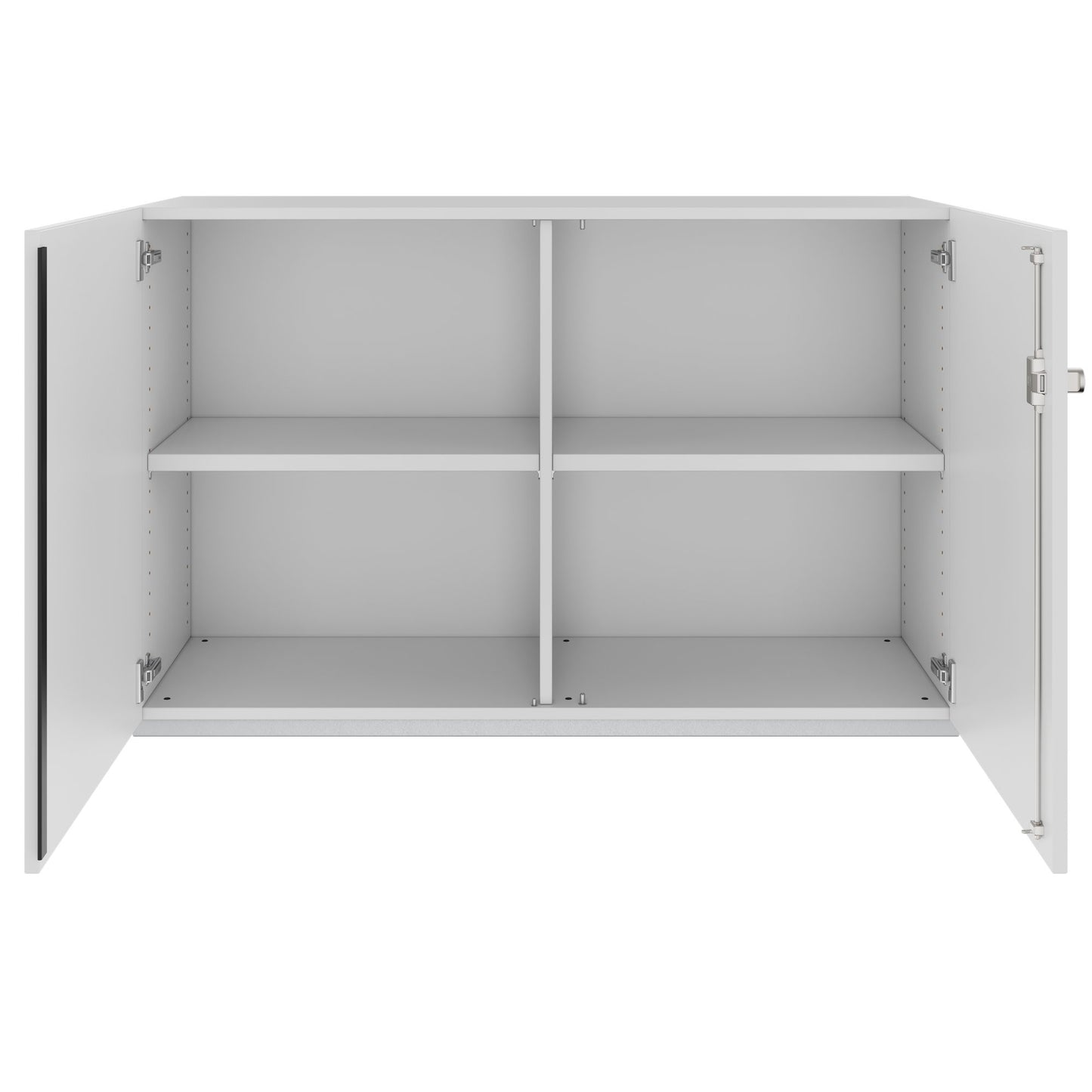 Armoire à portes battantes PRO | 2 OH, 800 - 1200 x 770 mm, fermeture amortie, gris