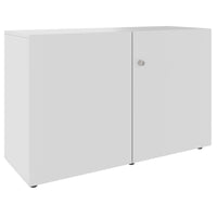 Armoire à portes battantes PRO | 2 OH, 800 - 1200 x 770 mm, fermeture amortie, gris