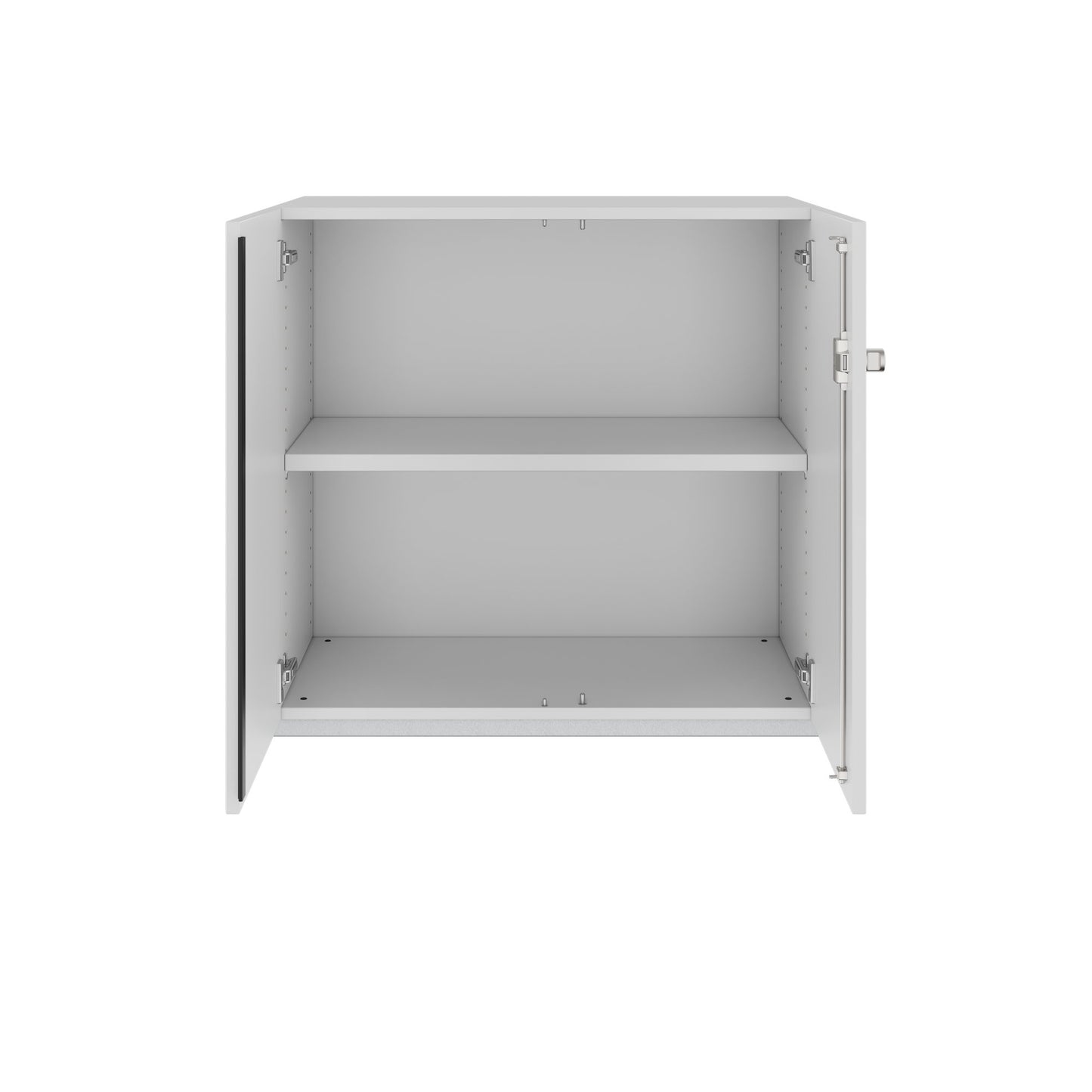 Armoire à portes battantes PRO | 2 OH, 800 - 1200 x 770 mm, fermeture amortie, gris